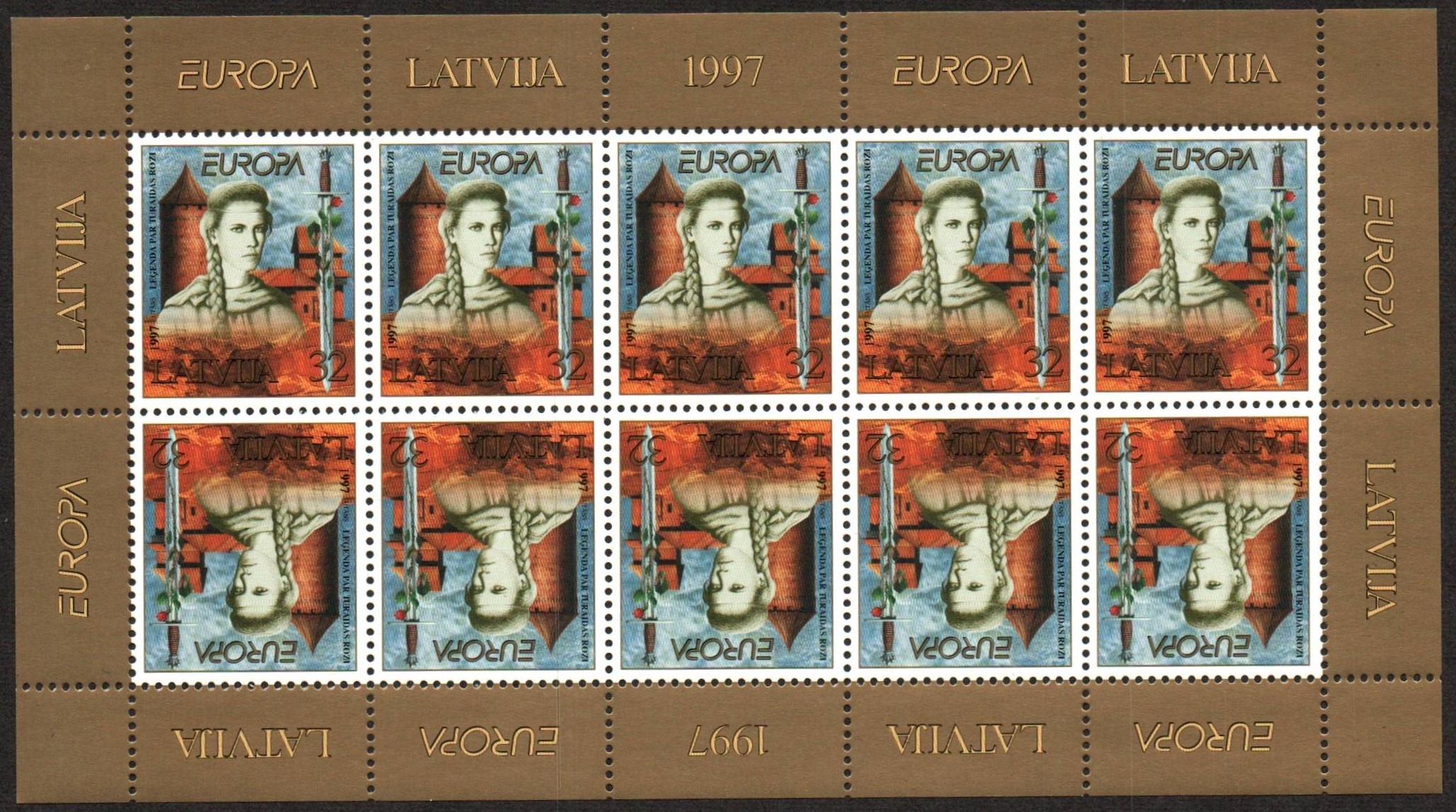Baltic States Scott 442a Michel 453Klb 